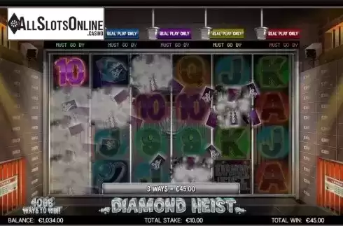 Win Screen 3. Diamond Heist from CORE Gaming