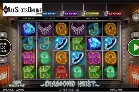 Reel Screen. Diamond Heist from CORE Gaming
