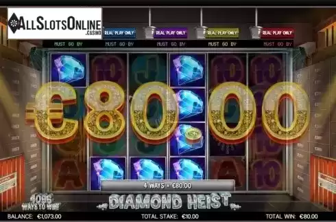 Win Screen 4. Diamond Heist from CORE Gaming