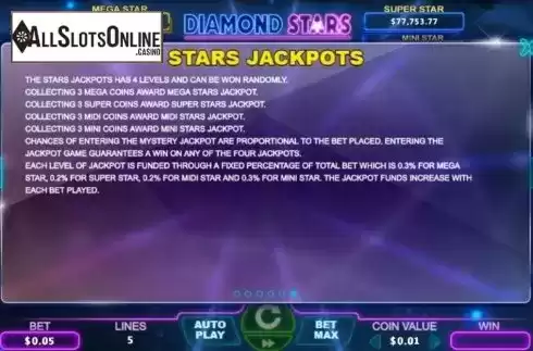 Jackpot 2. Diamond Stars from The Stars Group