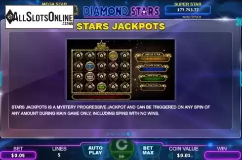 Jackpot 1. Diamond Stars from The Stars Group
