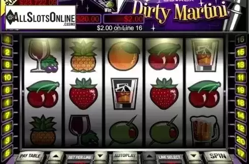 Win Screen. Dirty Martini from RTG