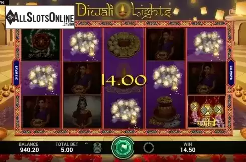 Win Screen 3. Diwali Lights from Indi Slots