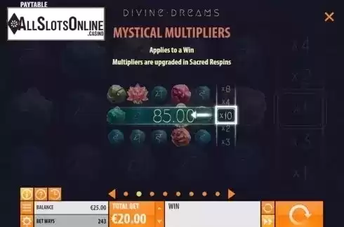 Mystical Multipliers. Divine Dreams from Quickspin