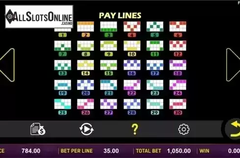 Paytable 5. Doggone Lucky from Aspect Gaming