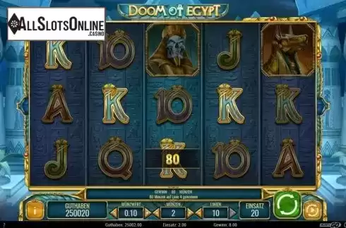 Win Screen 1. Doom of Egypt from Play'n Go