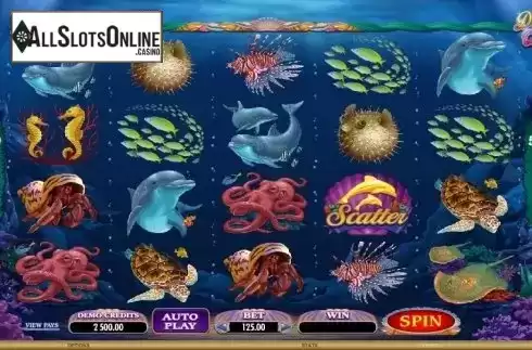Screen 2. Dolphin Quest from Microgaming