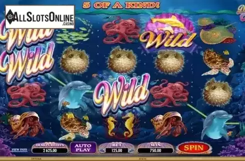 Screen 1. Dolphin Quest from Microgaming