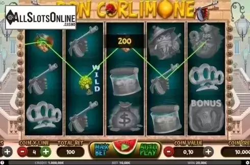 Win Screen. Don Corlemone from Capecod Gaming