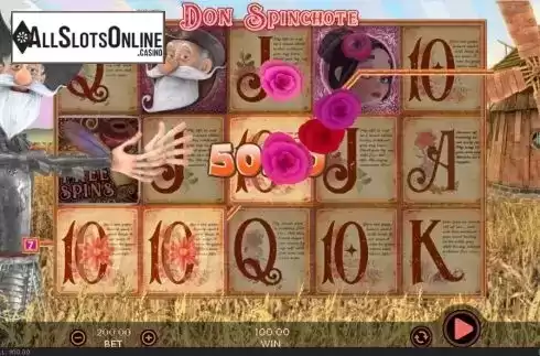 Win screen. Don Spinchote from 888 Gaming