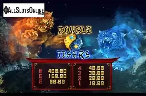 Paytable. Double Tigers from Wazdan