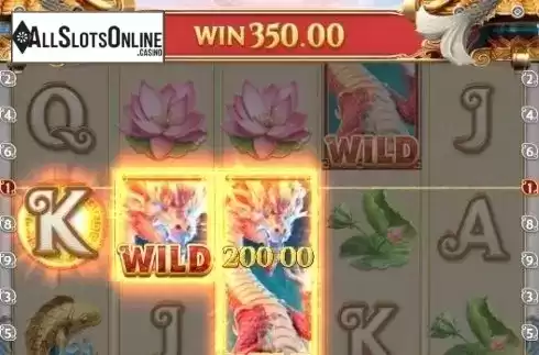 Win Screen. Dragon Legend from PG Soft