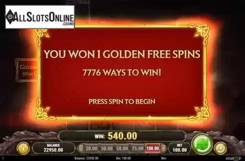 Golden Free Spins Awarded. Dragon Maiden from Play'n Go