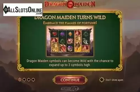 Expanding Wild. Dragon Maiden from Play'n Go