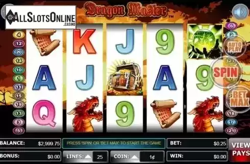 Screen 1. Dragon Master from Wager Gaming