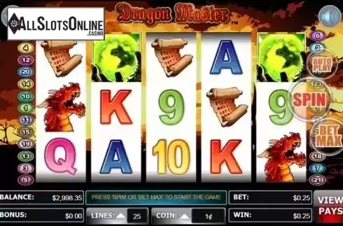 Screen 3. Dragon Master from Wager Gaming