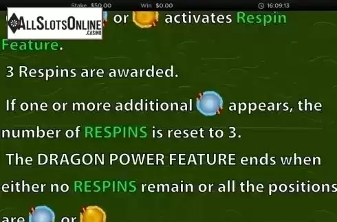 Features 1. Dragon Power from Wild Streak Gaming