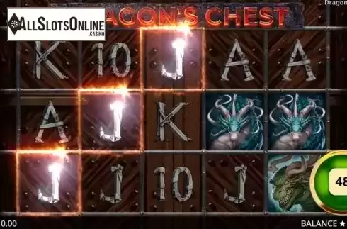 Win Screen 1. Dragons Chest from Booming Games