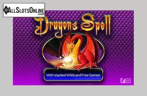Start Screen. Dragons Spell from Lightning Box