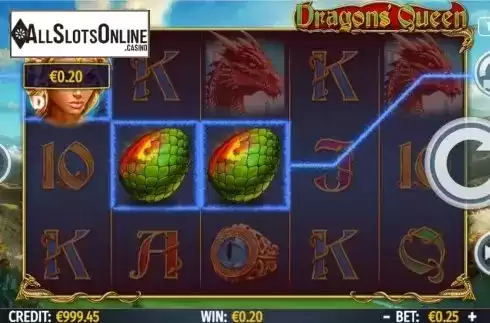 Win screen 1. Dragons Queen from Octavian Gaming