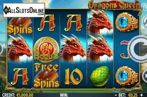 Reel Screen. Dragons Queen from Octavian Gaming