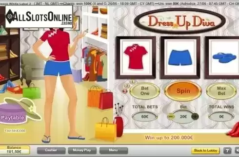 Screen 2. Dress Up Diva from NeoGames