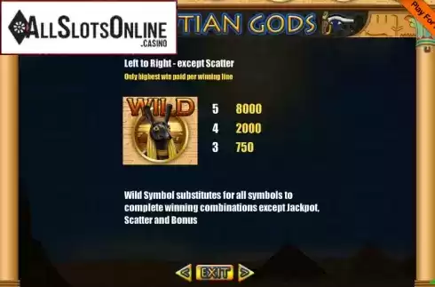 Screen5. Egyptian Gods (Portomaso Gaming) from Portomaso Gaming