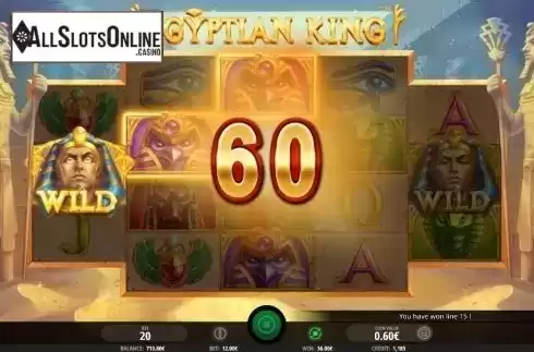 Win Screen 2. Egyptian King from iSoftBet