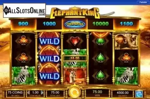 Win Screen 3. Elephant King from IGT