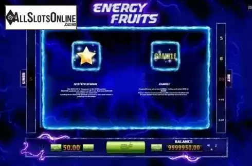 Screen4. Energy Fruits from BF games