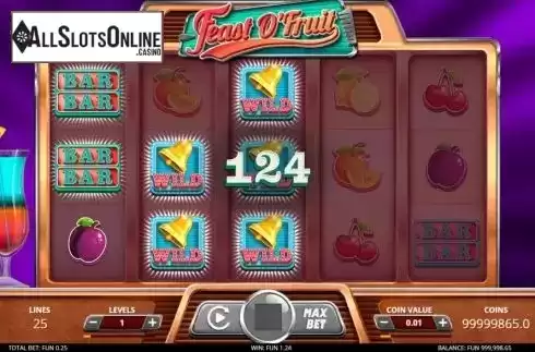 Win screen 3. Feast O Fruit from Leap Gaming