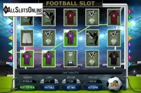 Win Screen. Football Slot from GameScale