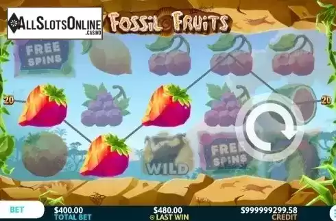 Win Screen 3. Fossil Fruits from Slot Factory
