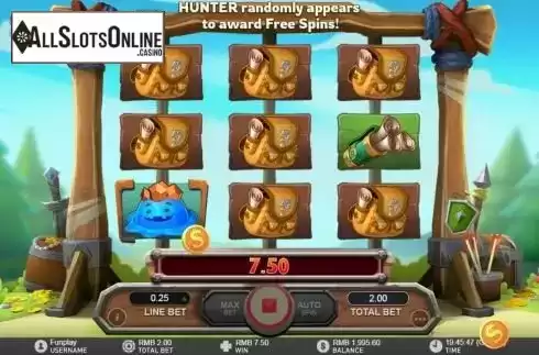 Win screen. Forest Hunter from GamePlay