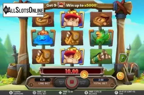 Win screen 2. Forest Hunter from GamePlay