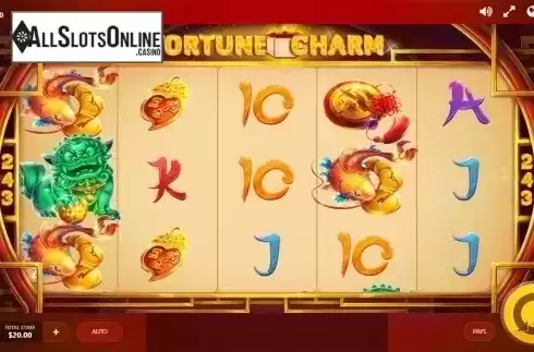 Reels screen. Fortune Charm from Red Tiger
