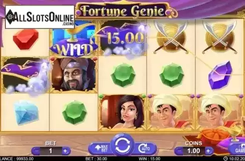 Win screen 2. Fortune Genie from 7mojos