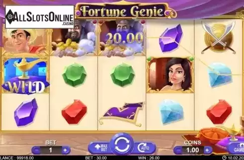 Win screen 3. Fortune Genie from 7mojos