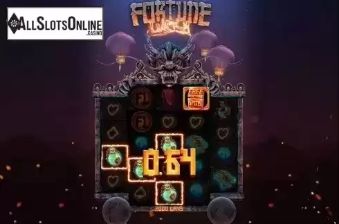 Low Win screen. Fortune Lucky from Live 5