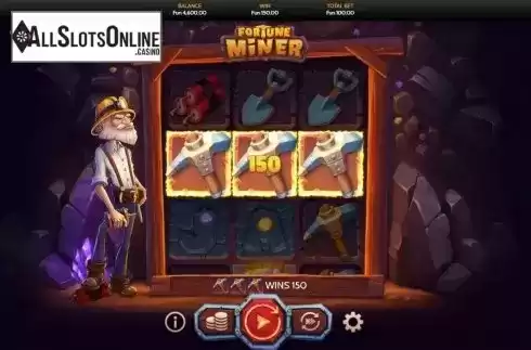 Win Screen. Fortune Miner from OneTouch