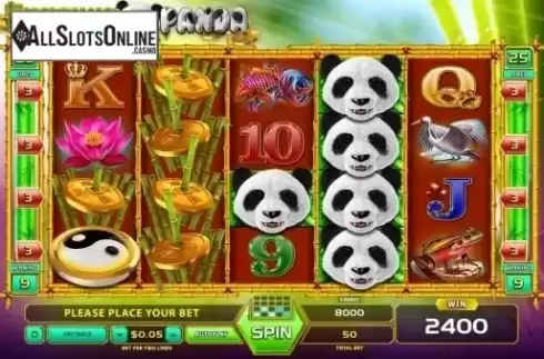 Free spins screen. Fortune Panda from GameArt