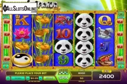 Wild win screen. Fortune Panda from GameArt