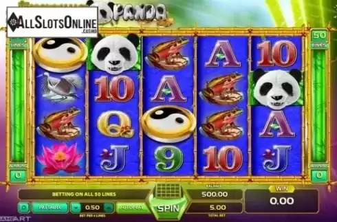 Reels screen. Fortune Panda from GameArt