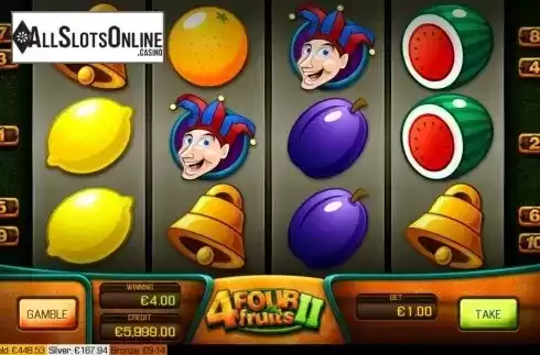 Win screen 1. Four Fruits 2 from Apollo Games