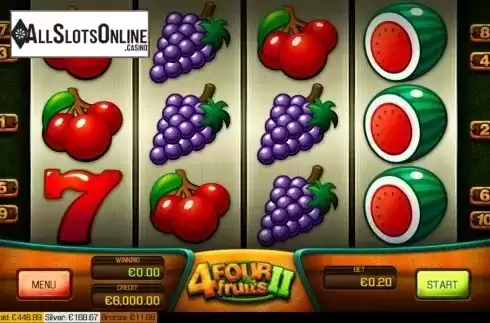 Reel screen. Four Fruits 2 from Apollo Games
