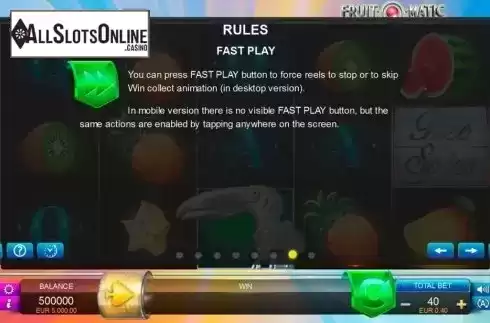 Screen9. Fruit-O-Matic from FUGA Gaming