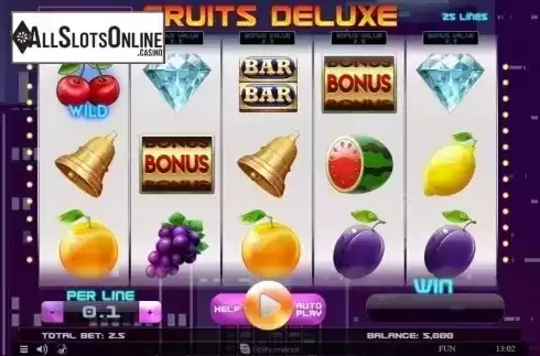 Reel Screen. Fruits Deluxe from Spinomenal