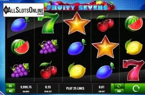 Reel screen. Fruity Sevens (Platipus) from Platipus