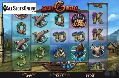 Win Screen. Giant Grizzly from SUNFOX Games