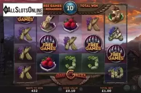 Free Spins 2. Giant Grizzly from SUNFOX Games